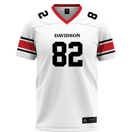 Davidson - NCAA Football : Gavin Yohn - 2023 White Football Jersey
