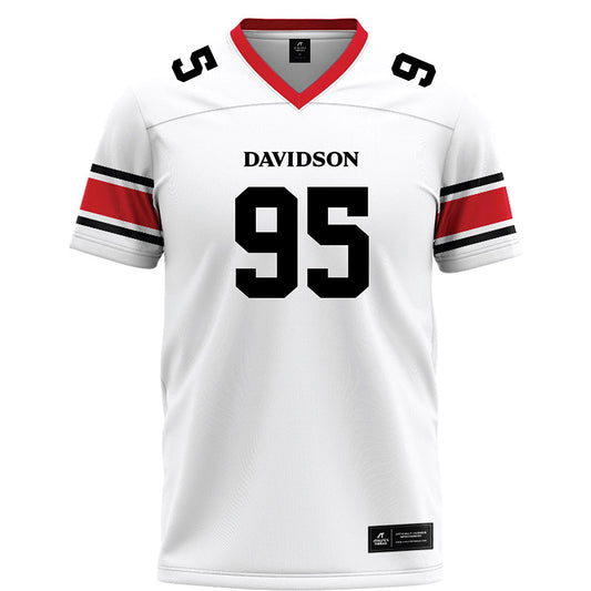 Davidson - NCAA Football : Josiah Jackson - White Football Jersey
