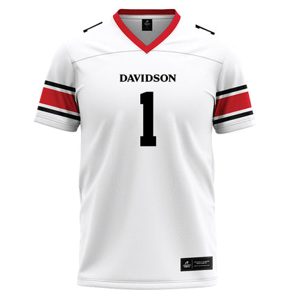 Davidson - NCAA Football : Jaleel Sales - 2023 White Football Jersey