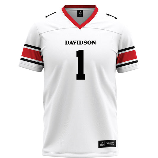 Davidson - NCAA Football : Jaleel Sales - 2023 White Football Jersey