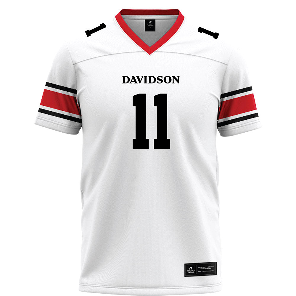 Davidson - NCAA Football : Brody Reina - 2023 White Football Jersey