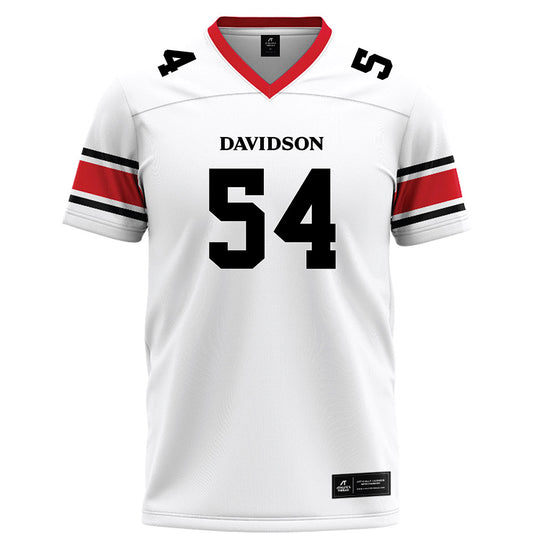Davidson - NCAA Football : Garrett Crockett - White Football Jersey