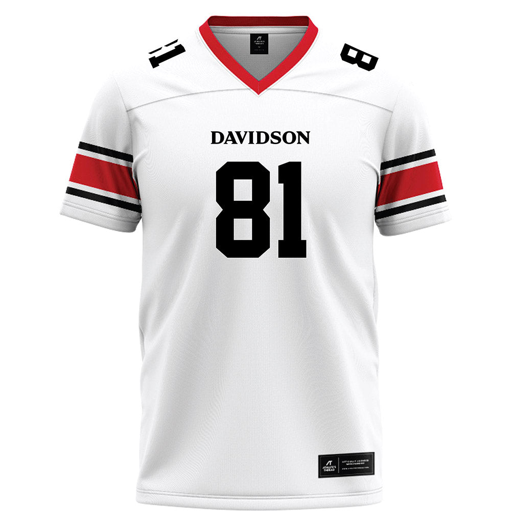 Davidson - NCAA Football : Alani Ajigbotosho - 2023 White Football Jersey