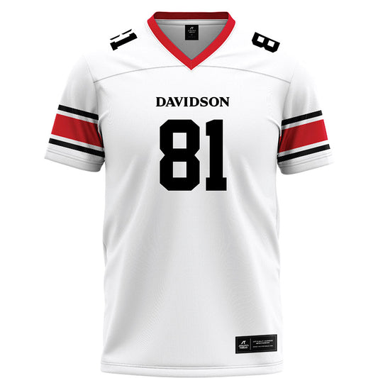 Davidson - NCAA Football : Alani Ajigbotosho - 2023 White Football Jersey