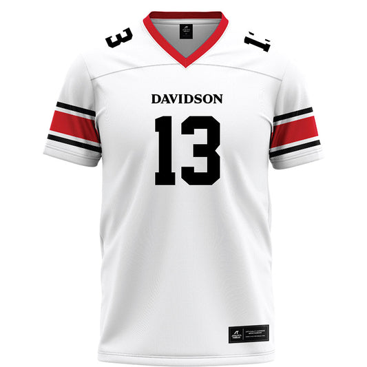Davidson - NCAA Football : Jeron Phillips Jr - White Football Jersey