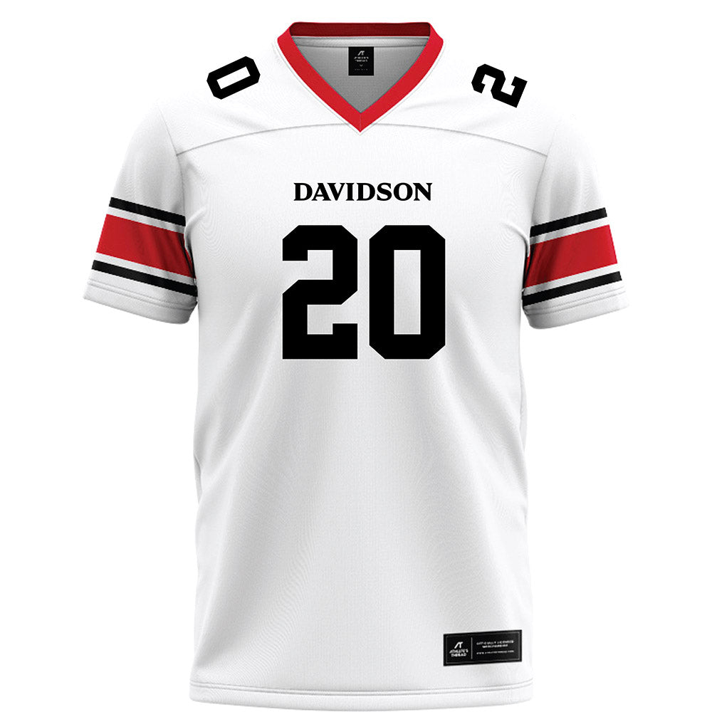 Davidson - NCAA Football : Quinton Cancel II - 2023 White Football Jersey