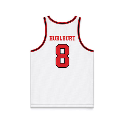 Davidson - NCAA Men's Basketball : Joe Hurlburt - White Basketball Jersey