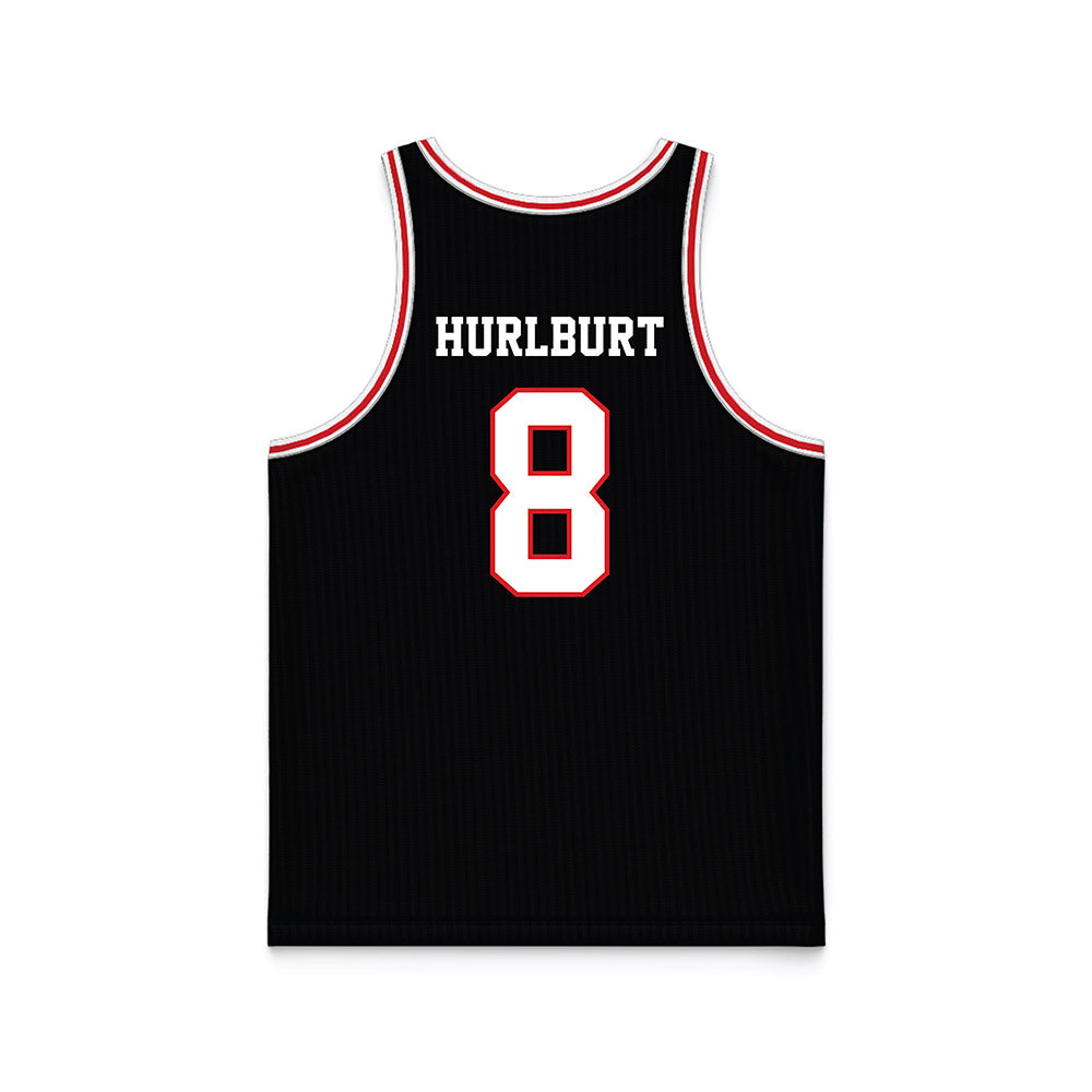 Davidson - NCAA Men's Basketball : Joe Hurlburt - Black Basketball Jersey