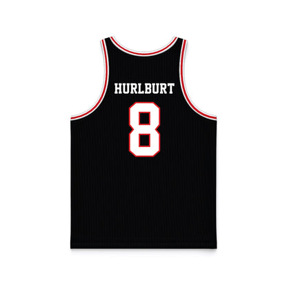 Davidson - NCAA Men's Basketball : Joe Hurlburt - Black Basketball Jersey