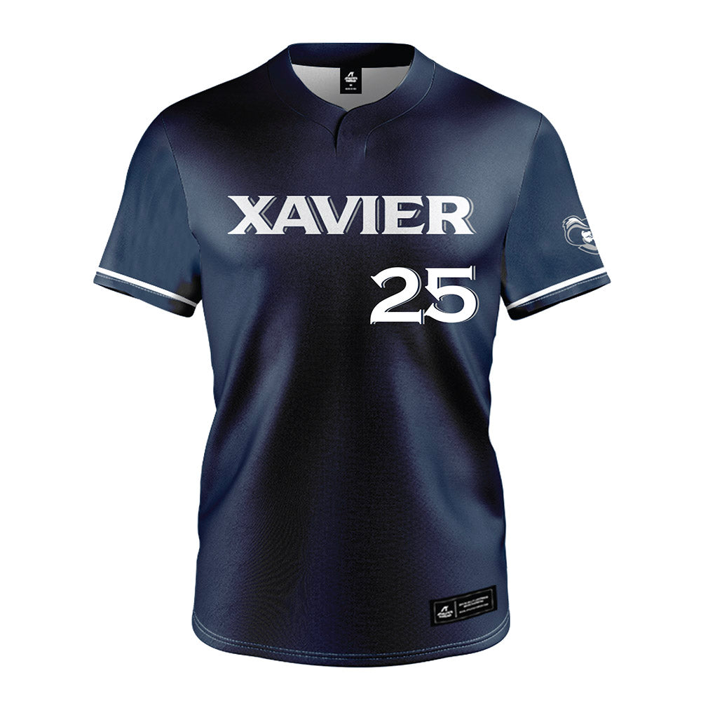 Xavier - NCAA Baseball : Evan Vasiliou - Jersey-0