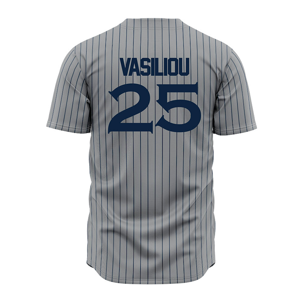 Xavier - NCAA Baseball : Evan Vasiliou - Jersey-1