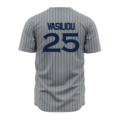 Xavier - NCAA Baseball : Evan Vasiliou - Jersey-1