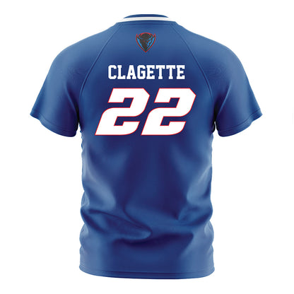 DePaul - NCAA Men's Soccer : Jordan Clagette - Blue Soccer Jersey