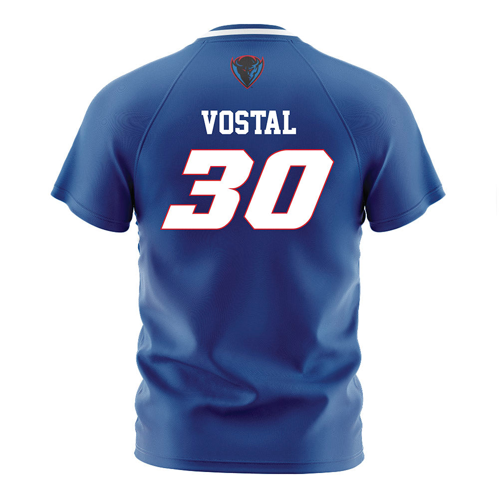 DePaul - NCAA Men's Soccer : Hayden Vostal - Blue Soccer Jersey-1