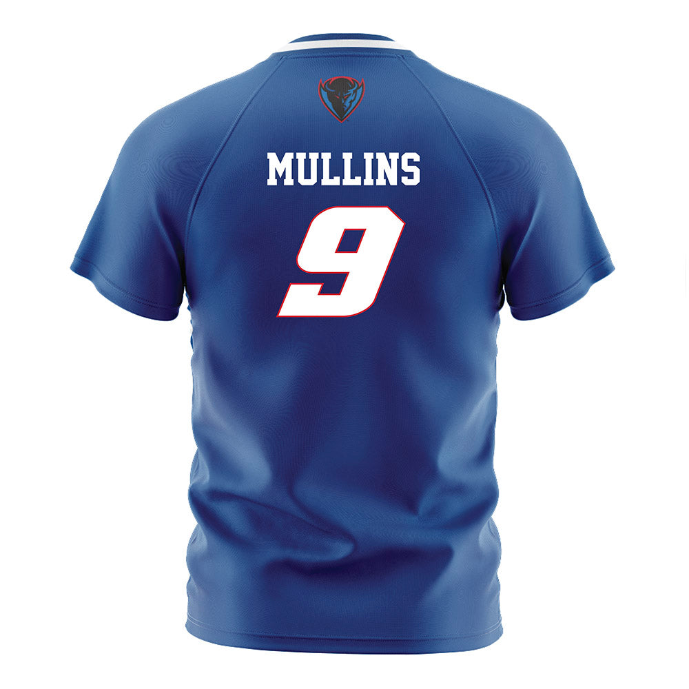 DePaul - NCAA Men's Soccer : Liam Mullins - Blue Soccer Jersey-1