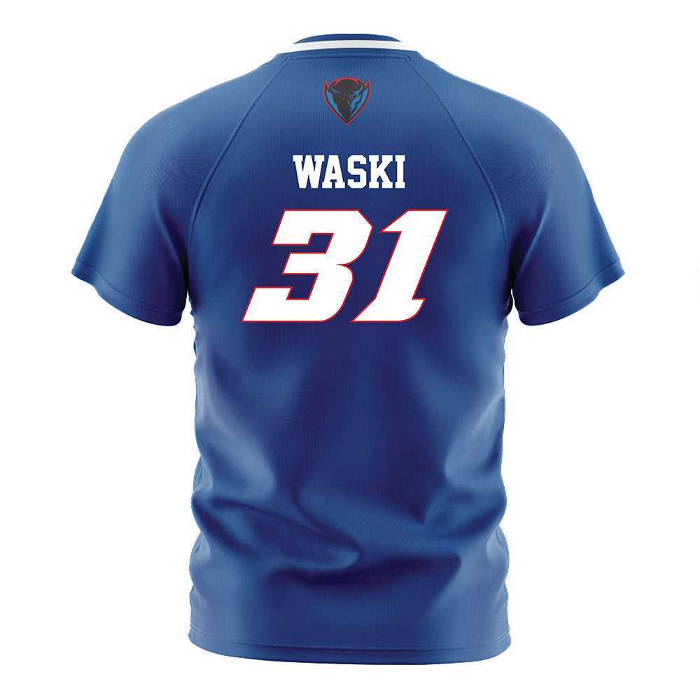 DePaul - NCAA Men's Soccer : Jayden Waski - Blue Soccer Jersey-1