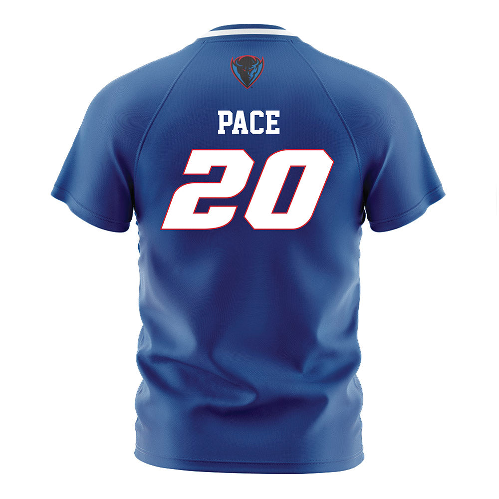DePaul - NCAA Men's Soccer : Keagan Pace - Blue Soccer Jersey