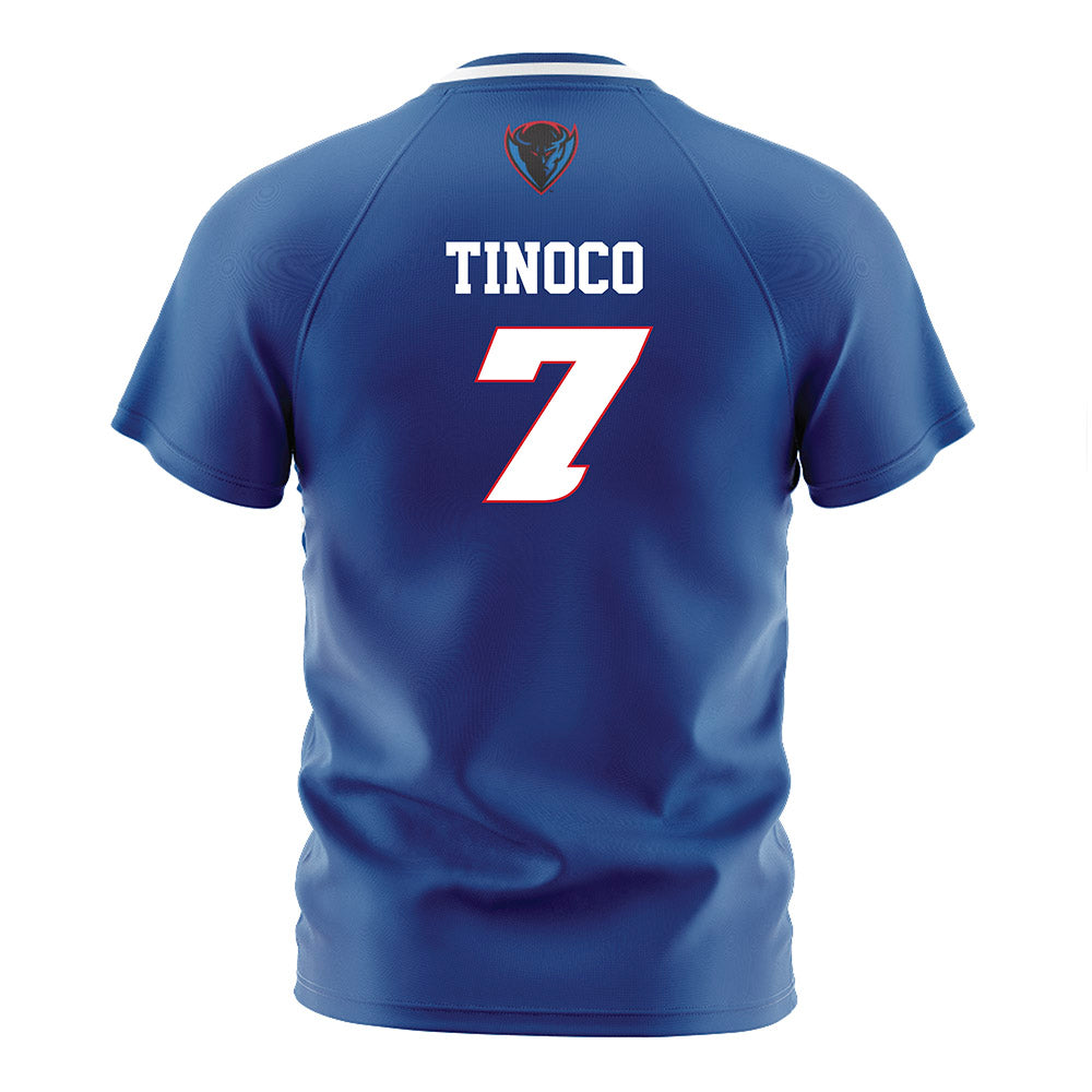 DePaul - NCAA Men's Soccer : Sam Tinoco - Blue Soccer Jersey-1
