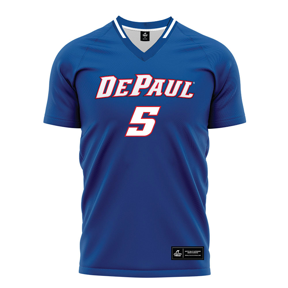 DePaul - NCAA Men's Soccer : Ethan Gordon - Blue Soccer Jersey