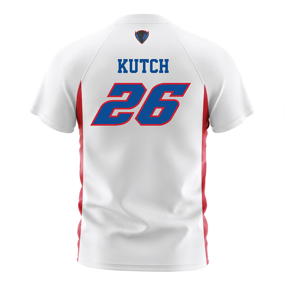 DePaul - NCAA Men's Soccer : Mason Kutch - White Soccer Jersey-1