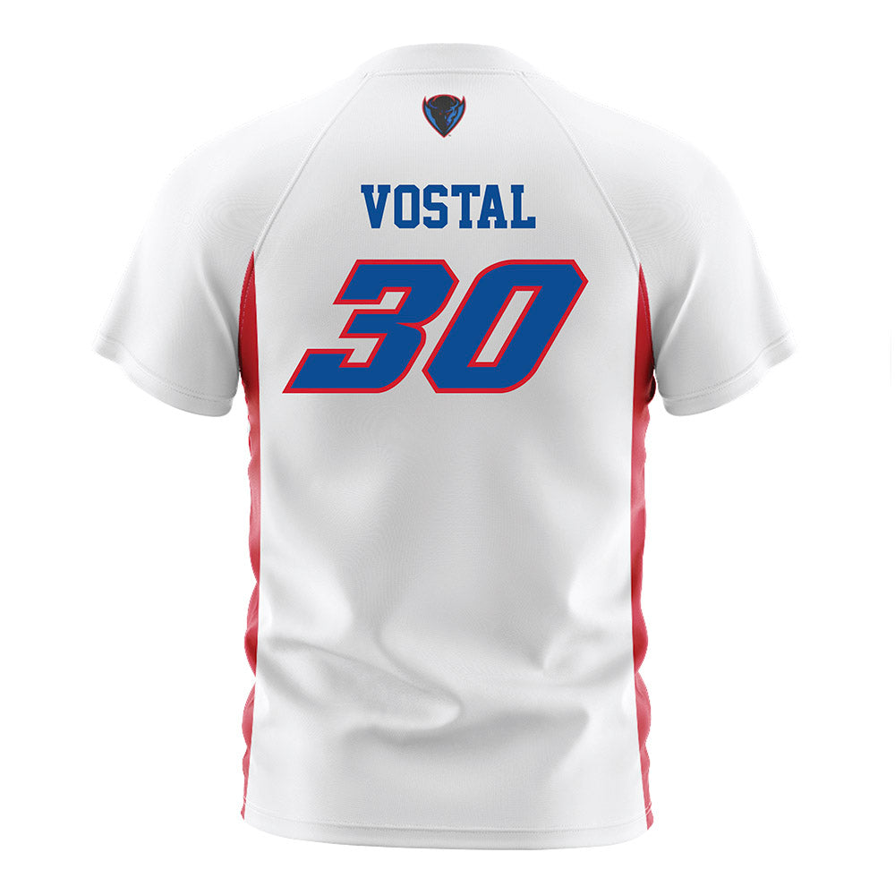 DePaul - NCAA Men's Soccer : Hayden Vostal - White Soccer Jersey-1