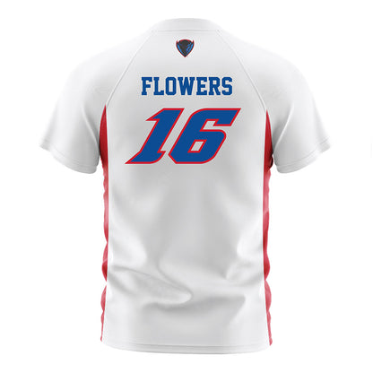 DePaul - NCAA Men's Soccer : Tyler Flowers - White Soccer Jersey-1