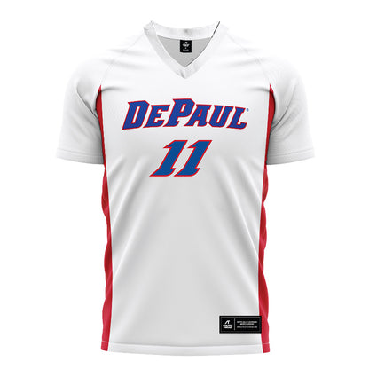 DePaul - NCAA Men's Soccer : Christian Dionne - White Soccer Jersey-0