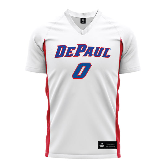DePaul - NCAA Men's Soccer : Mason Kutch - White Soccer Jersey-0
