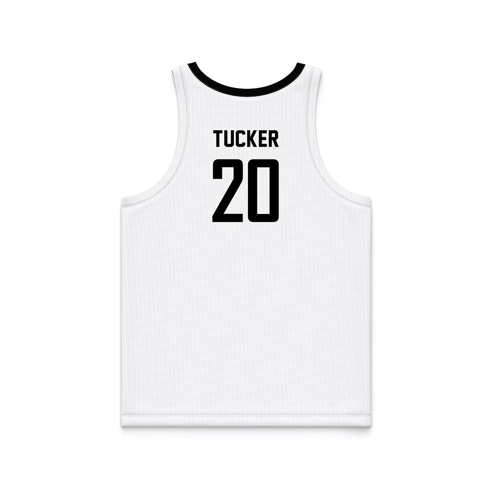 Siena - NCAA Women's Basketball : Kaiya Rain Tucker - White Basketball Jersey-1