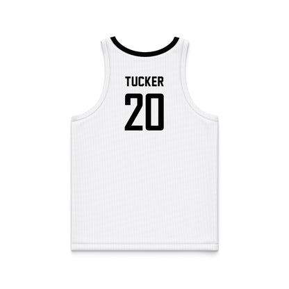 Siena - NCAA Women's Basketball : Kaiya Rain Tucker - White Basketball Jersey-1