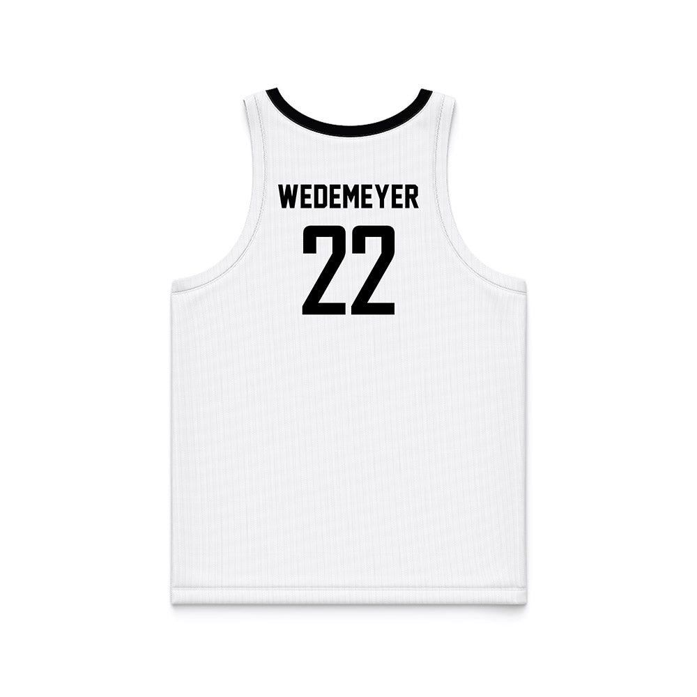 Siena - NCAA Women's Basketball : Genevive Wedemeyer - White Basketball Jersey-1