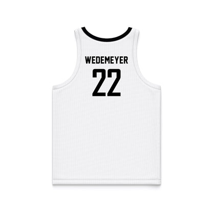 Siena - NCAA Women's Basketball : Genevive Wedemeyer - White Basketball Jersey-1