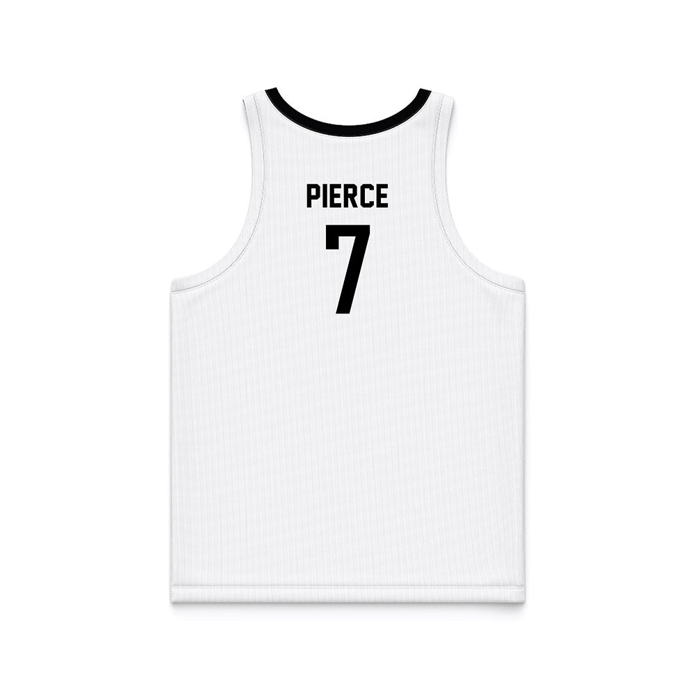 Siena - NCAA Women's Basketball : Dallas Pierce - White Basketball Jersey-1