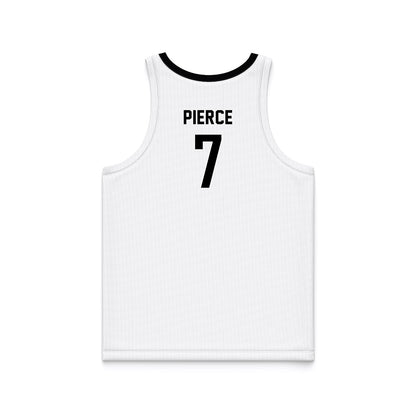 Siena - NCAA Women's Basketball : Dallas Pierce - White Basketball Jersey-1