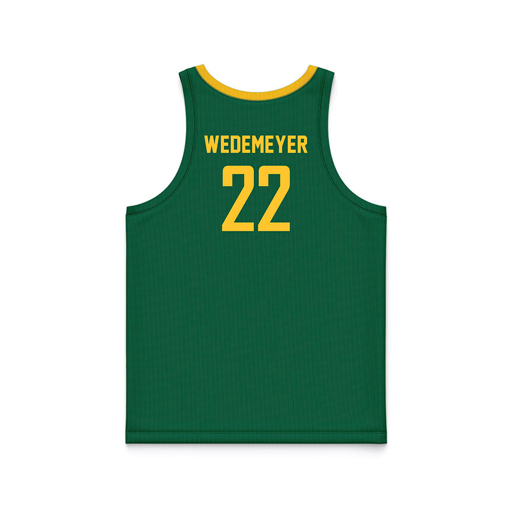 Siena - NCAA Women's Basketball : Genevive Wedemeyer - Green Basketball Jersey-1