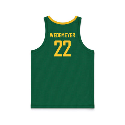 Siena - NCAA Women's Basketball : Genevive Wedemeyer - Green Basketball Jersey-1