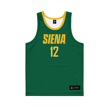 Siena - NCAA Women's Basketball : Alden Yergey - Green Basketball Jersey