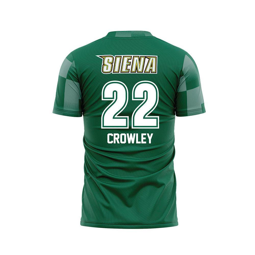 Siena - NCAA Women's Soccer : Grace Crowley - Green Soccer Jersey-1