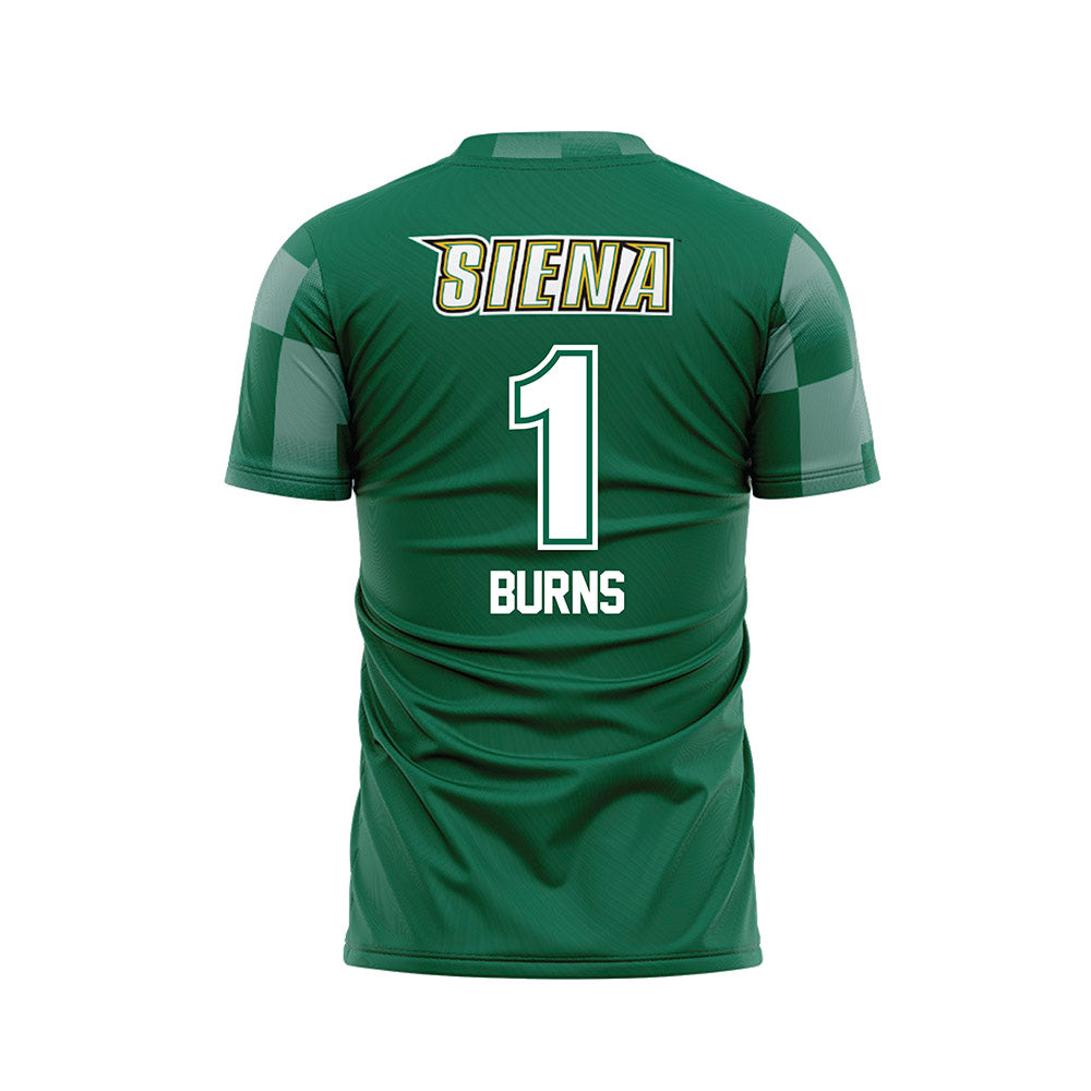 Siena - NCAA Women's Soccer : Cate Burns - Green Soccer Jersey-1