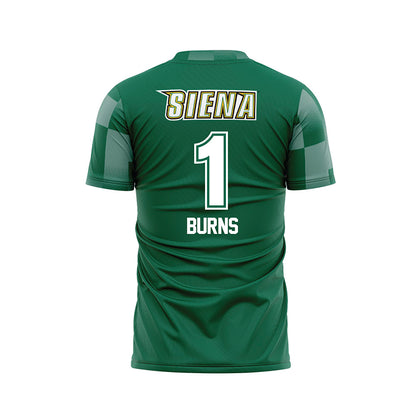 Siena - NCAA Women's Soccer : Cate Burns - Green Soccer Jersey-1