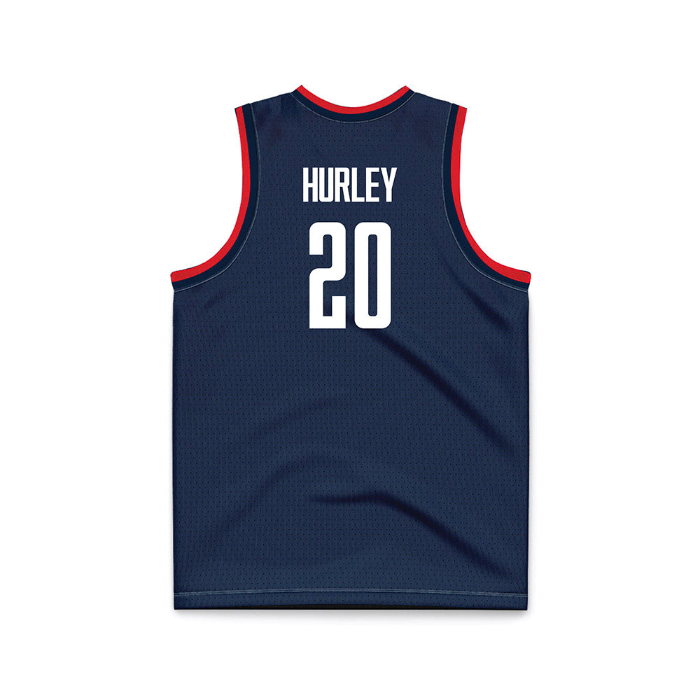 UConn - NCAA Men's Basketball : Andrew Hurley - National Champions Navy Basketball Jersey