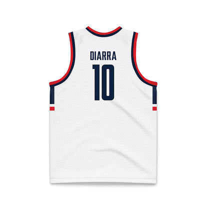 UConn - NCAA Men's Basketball : Hassan Diarra - National Champions White Basketball Jersey