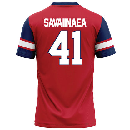 Arizona - NCAA Football : Julian Savaiinaea - Red Football Jersey-1