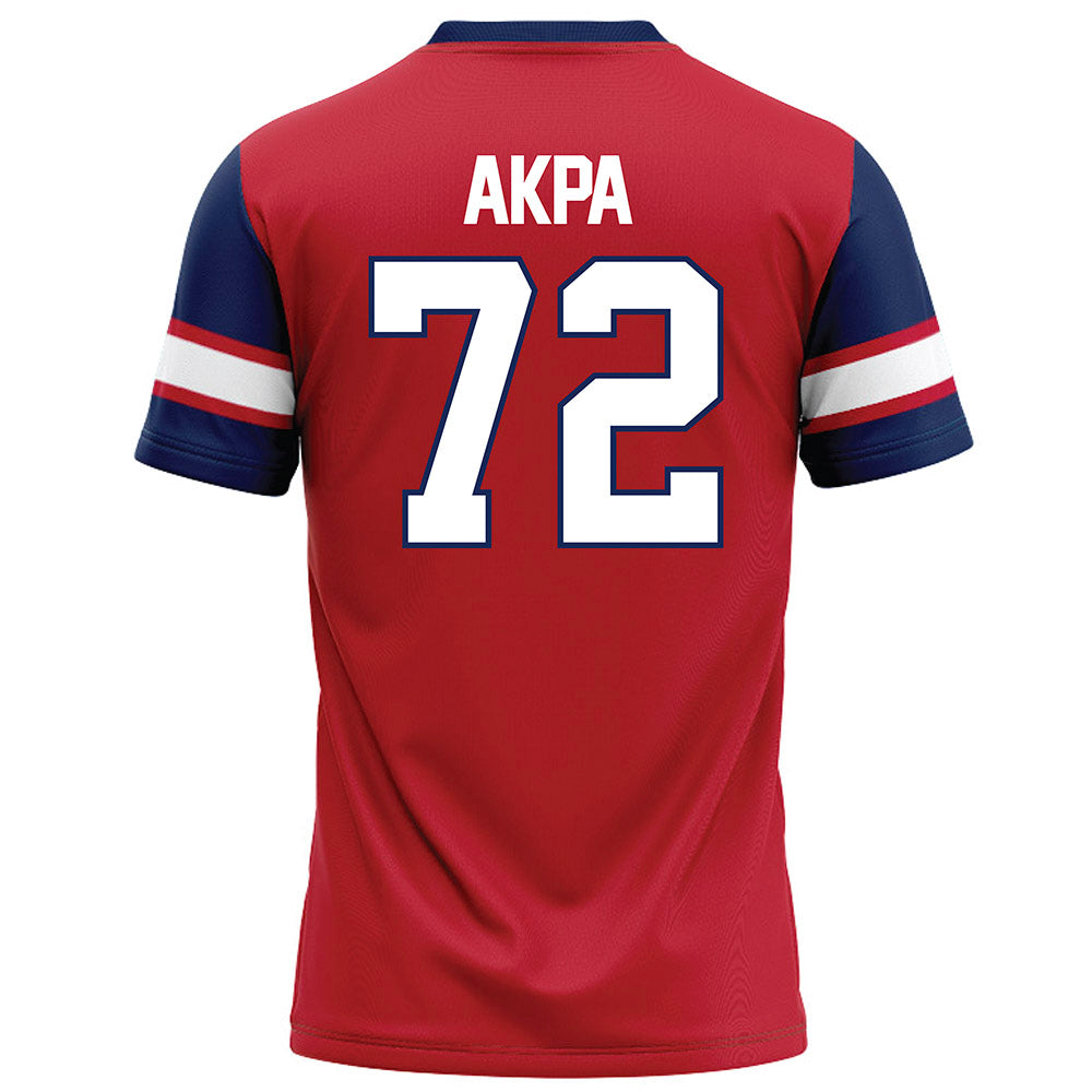 Arizona - NCAA Football : Louis Akpa - Red Football Jersey-1