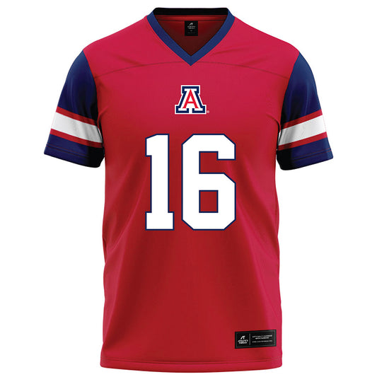 Arizona - NCAA Football : Riley Wilson - Red Football Jersey-0