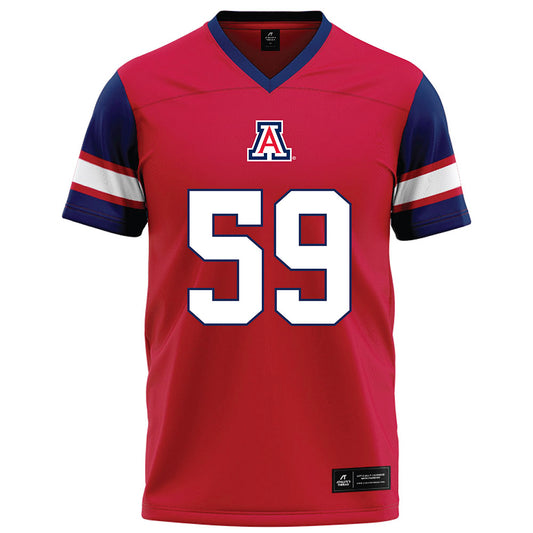 Arizona - NCAA Football : Siaosi Tapa'atoutai - Red Football Jersey-0