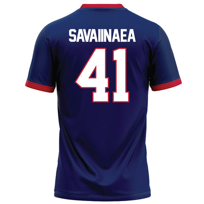 Arizona - NCAA Football : Julian Savaiinaea - Blue Football Jersey-1