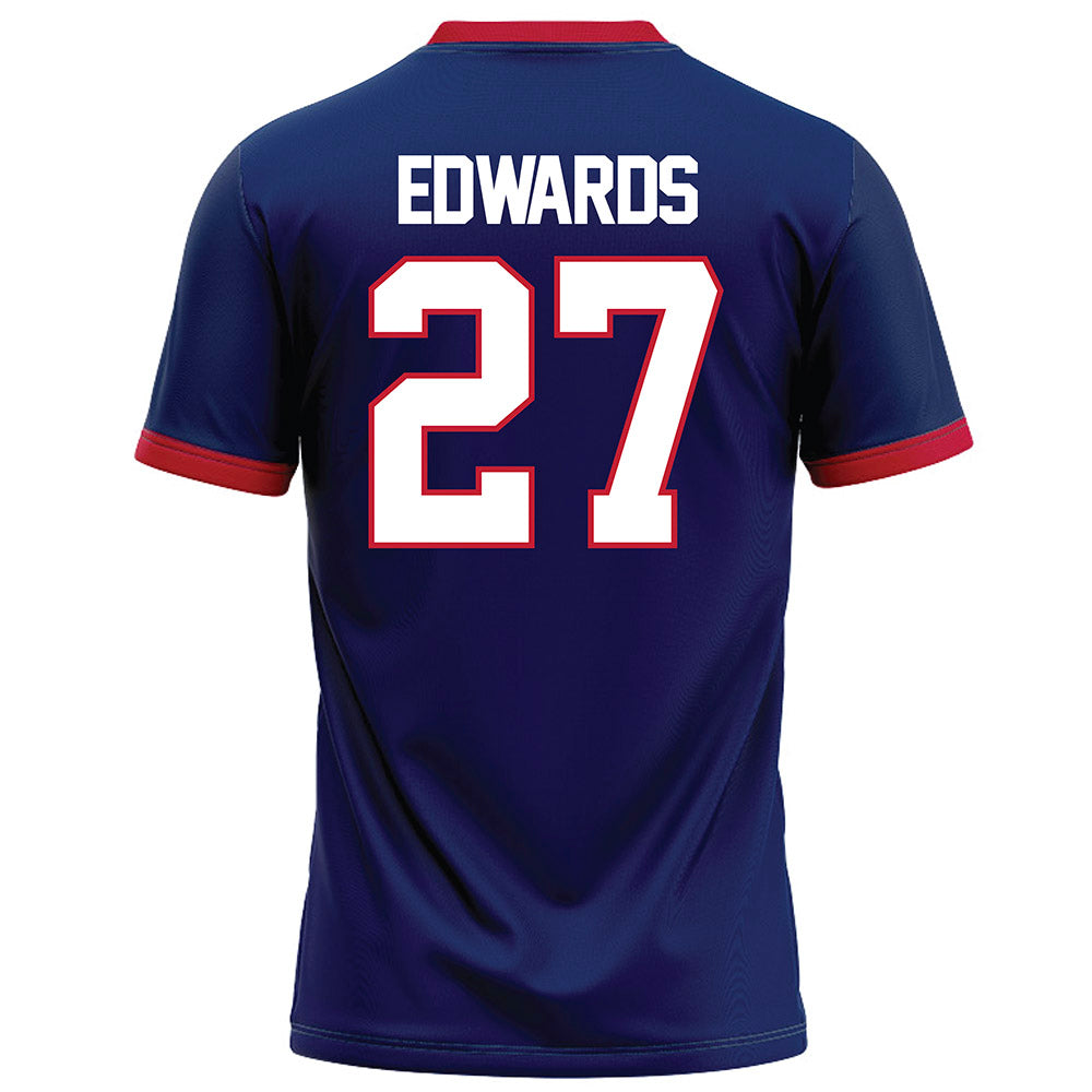 Arizona - NCAA Football : Gianni Edwards - Blue Football Jersey-1