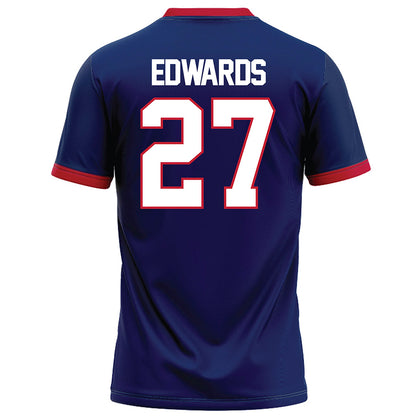 Arizona - NCAA Football : Gianni Edwards - Blue Football Jersey-1