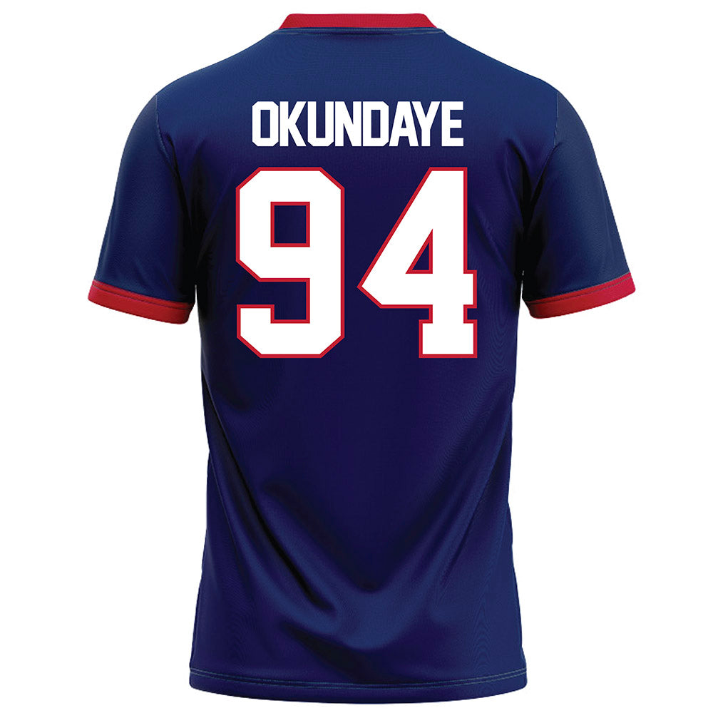 Arizona - NCAA Football : Eduwa Okundaye - Blue Football Jersey-1